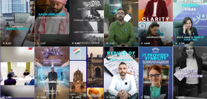Hamdan Global social media grid
