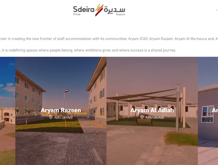 Sdeira Group website, Aryam communities